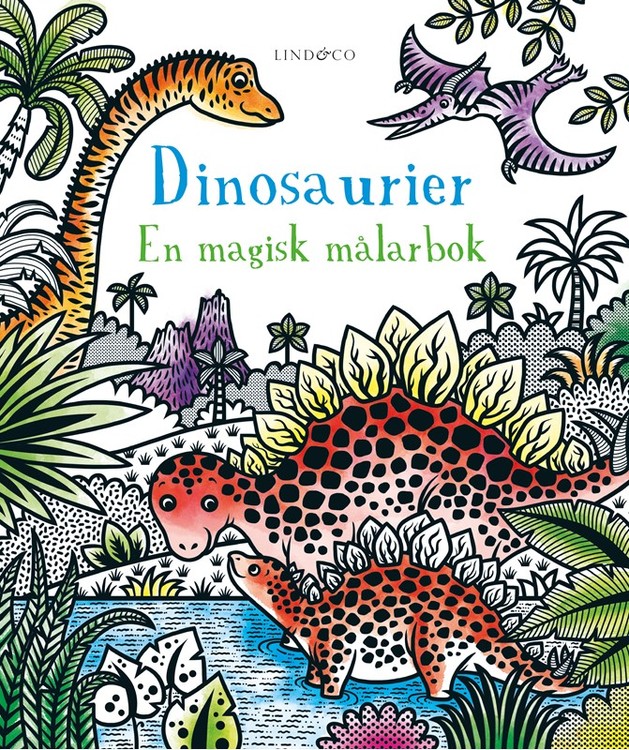 Dinosaurier - En magisk målarbok