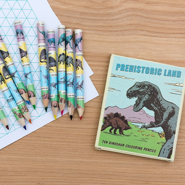 Liten förpackning med pennor - Dinosaurier (10 pennor)