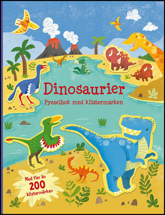 Dinosaurier - Pysselbok med klistermärken
