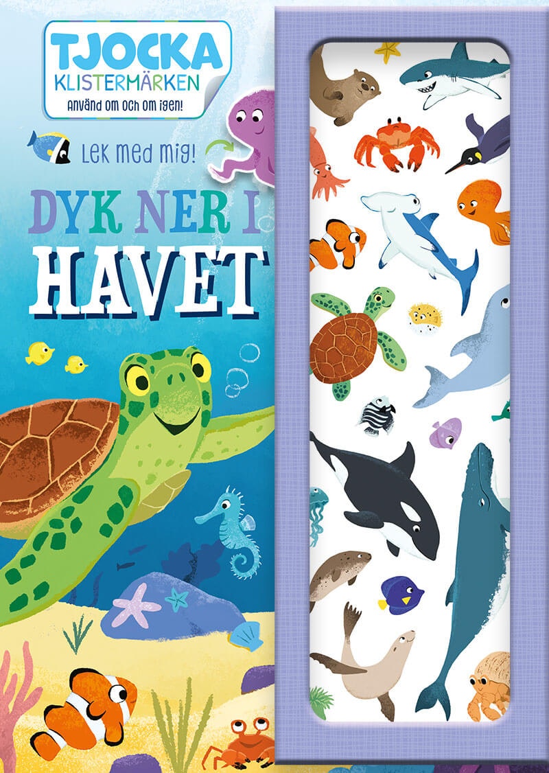 Återanvändbara klistermärken - Dyk ner i havet