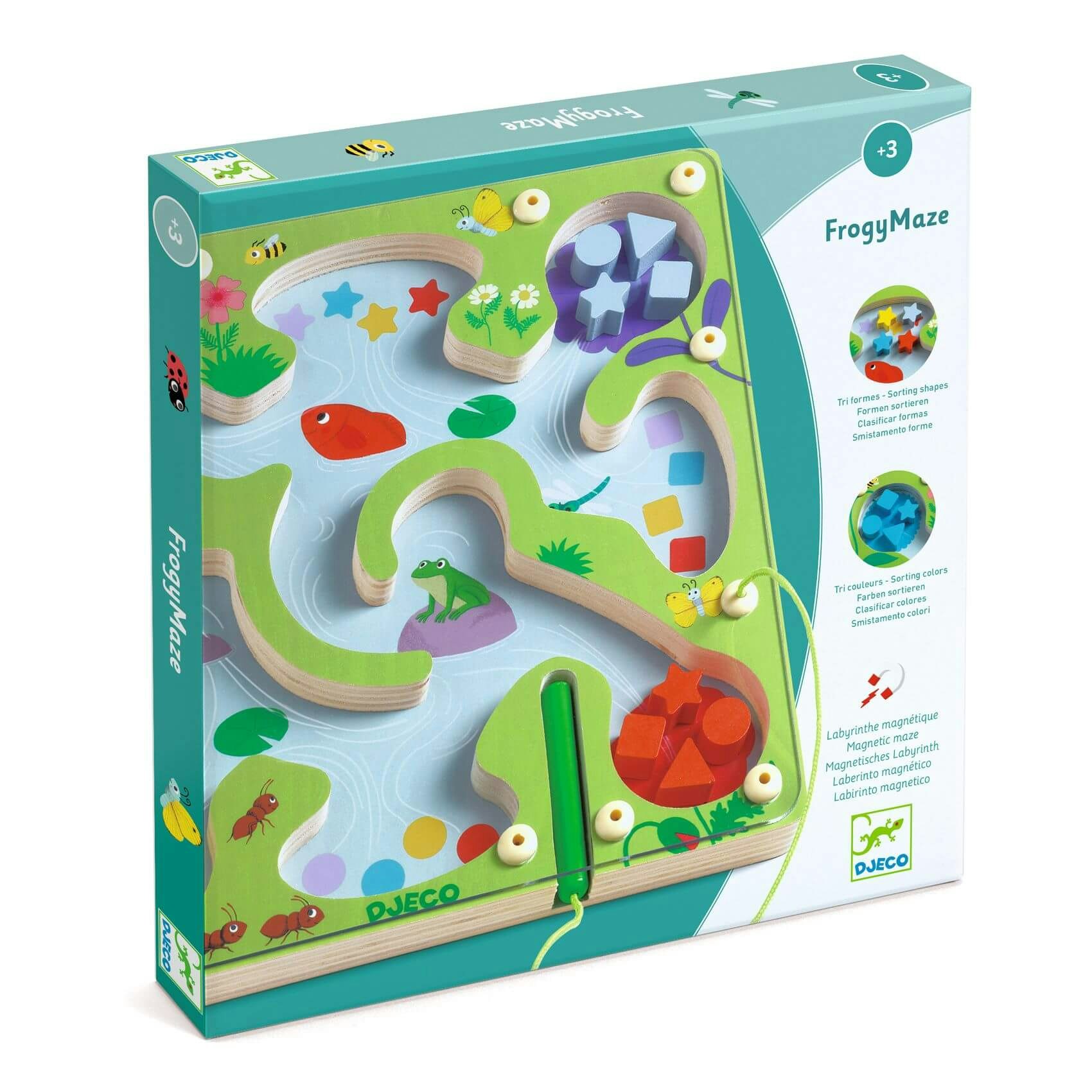 spel för de minsta från Djeco - Frogy Maze