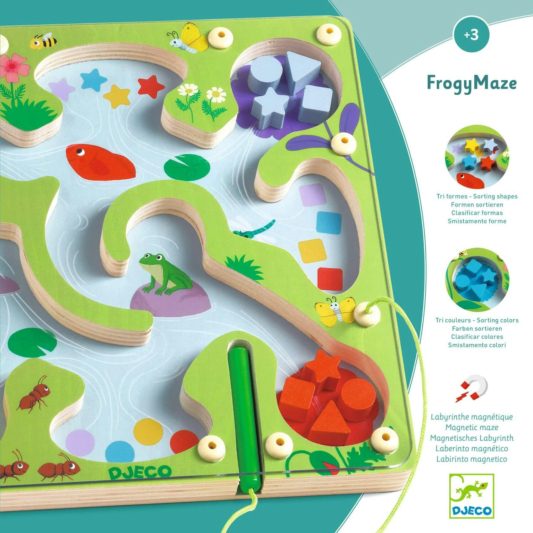 spel för de minsta från Djeco - Frogy Maze