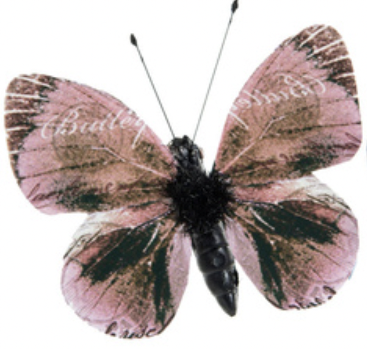 Vackra fjärilar - Rosa - Smycka dig själv eller paketet (Tre varianter att välja bland) - Fraktfritt