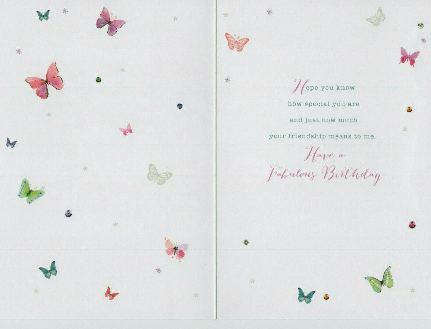 Kort med kuvert (glitter) - Fjärilsvännen (Fraktfritt)