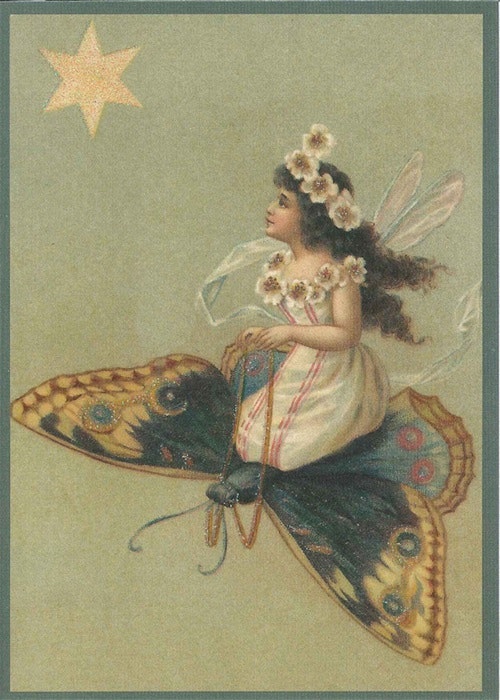 Kort med kuvert - Flygtur på nattfjärilens vingar (Fraktfritt)