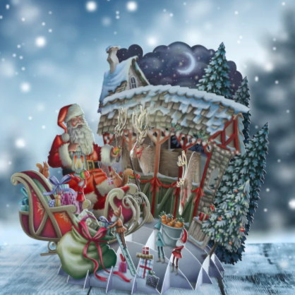 Me&McQ Magiskt julkort - Nordpolen (Fraktfritt)