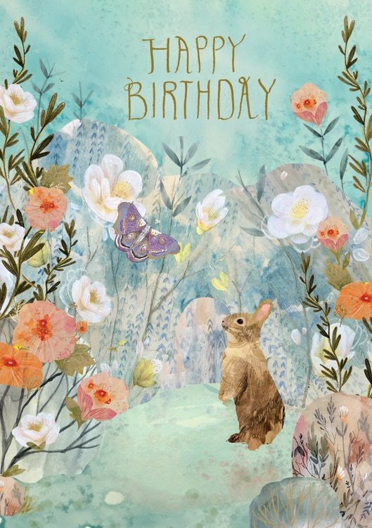 Kort med kuvert - Harens födelsedag (Fraktfritt)