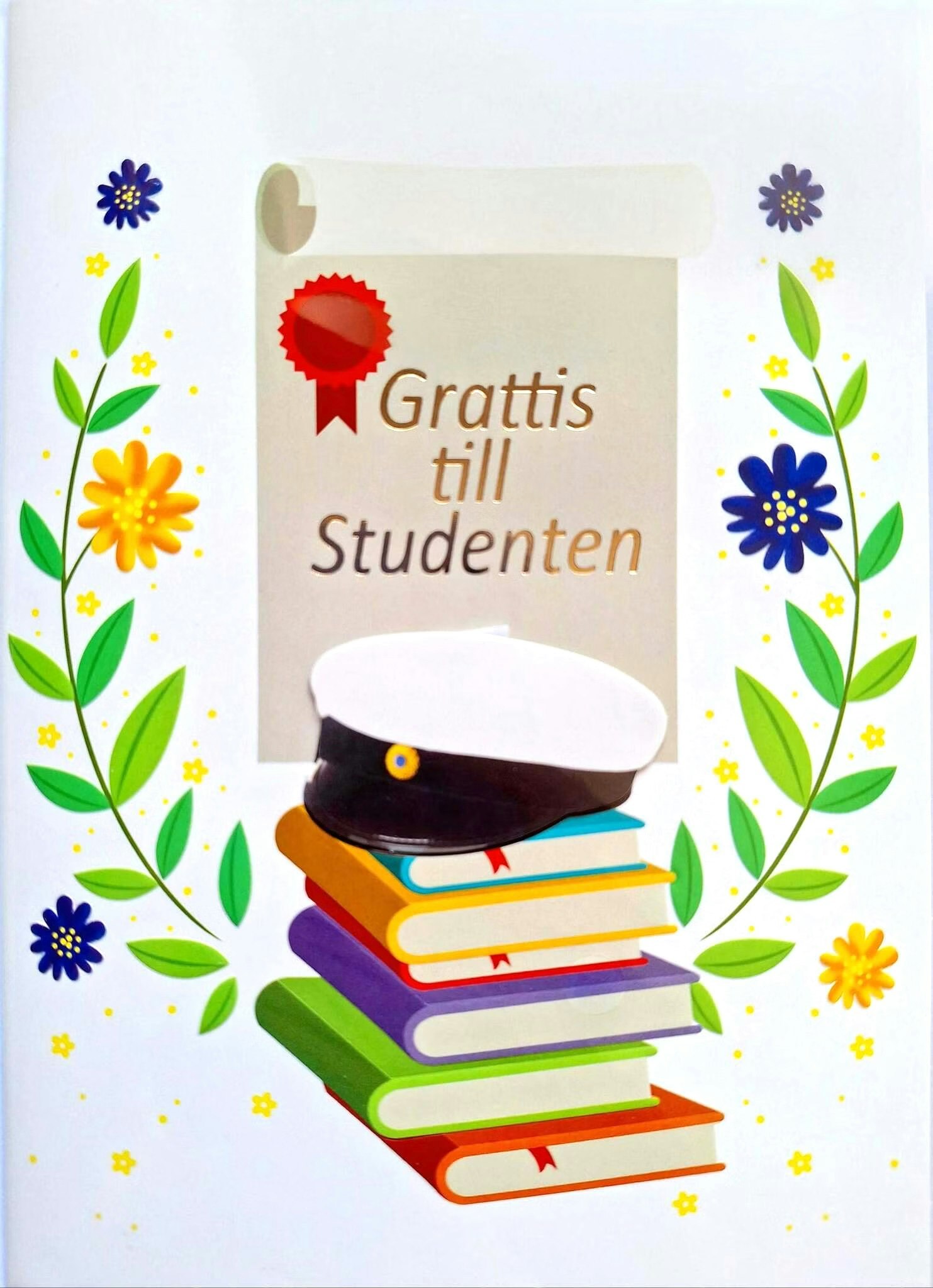 Dubbelt kort med kuvert - Studenttider (Fraktfritt)