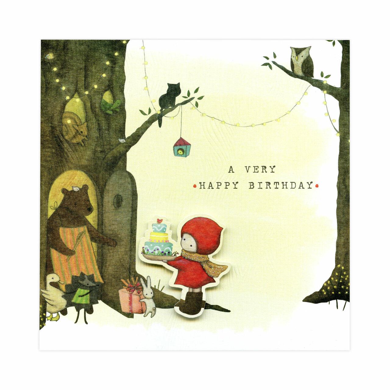 Vackert kort med kuvert - Stort grattis på födelsedagen (Fraktfritt)
