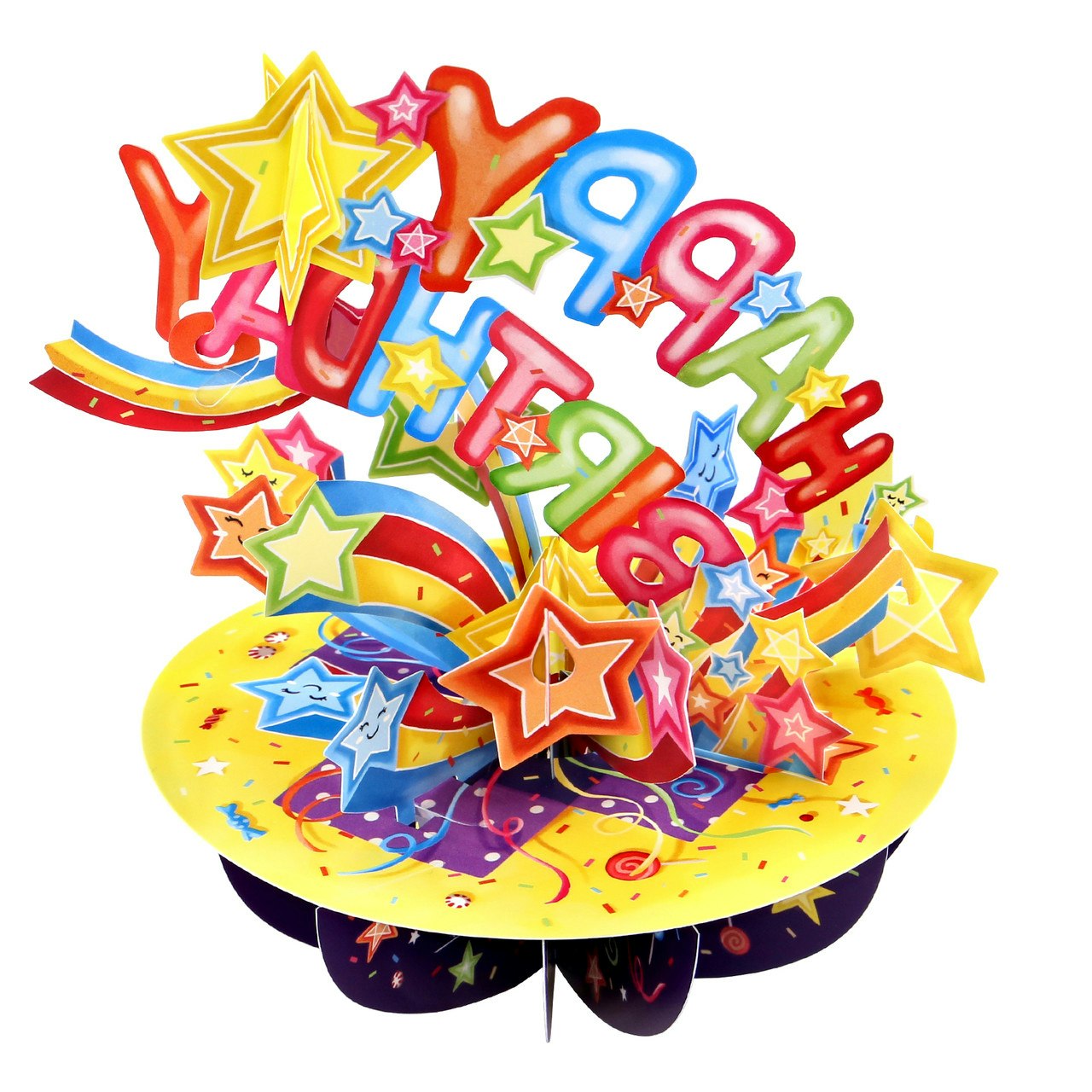Magiskt gratulationskort - Happy Birthday (Fraktfritt)