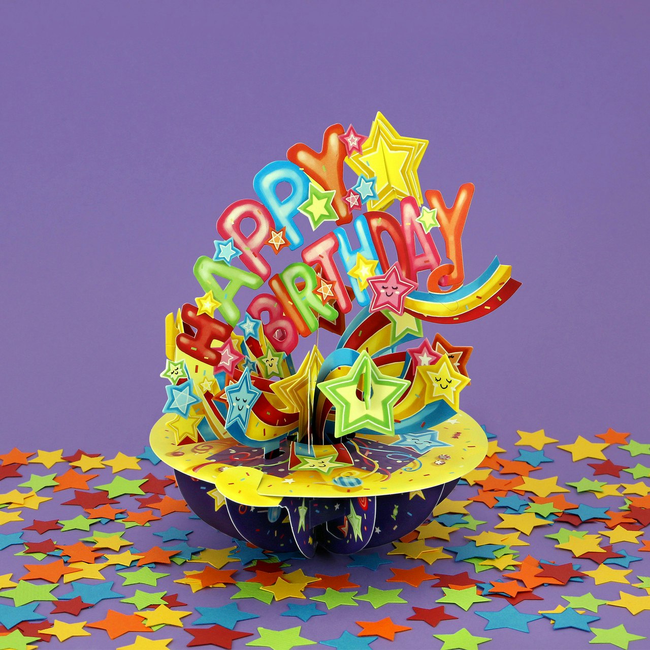 Magiskt gratulationskort - Happy Birthday (Fraktfritt)