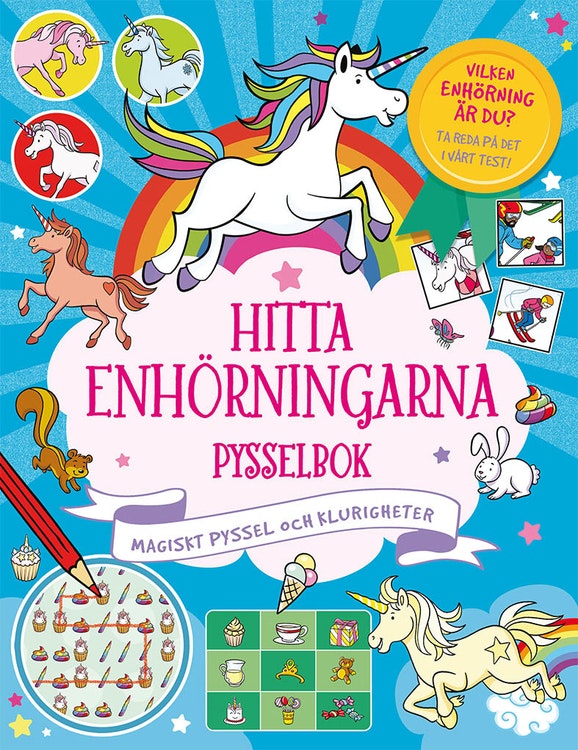HItta enhörningarna - Pysselbok - Magiskt pyssel och klurigheter