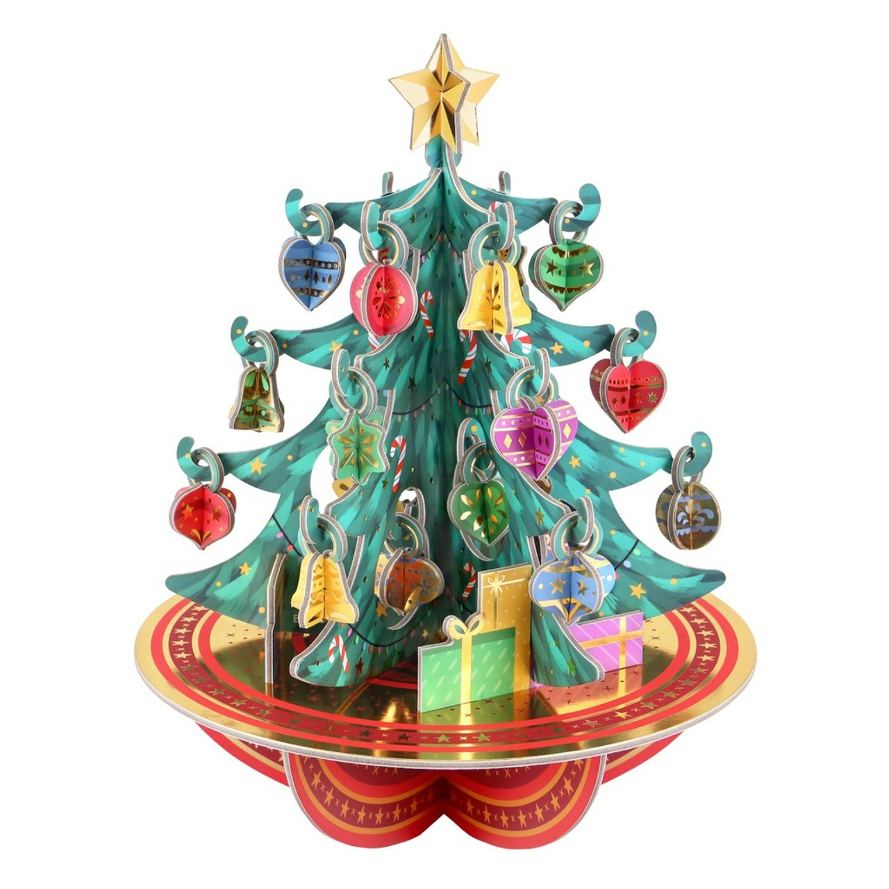 Adventskalender - Tryck ut och bygg ihop - Julgranen