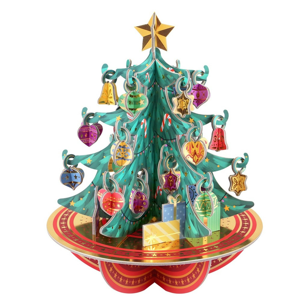Adventskalender - Tryck ut och bygg ihop - Julgranen