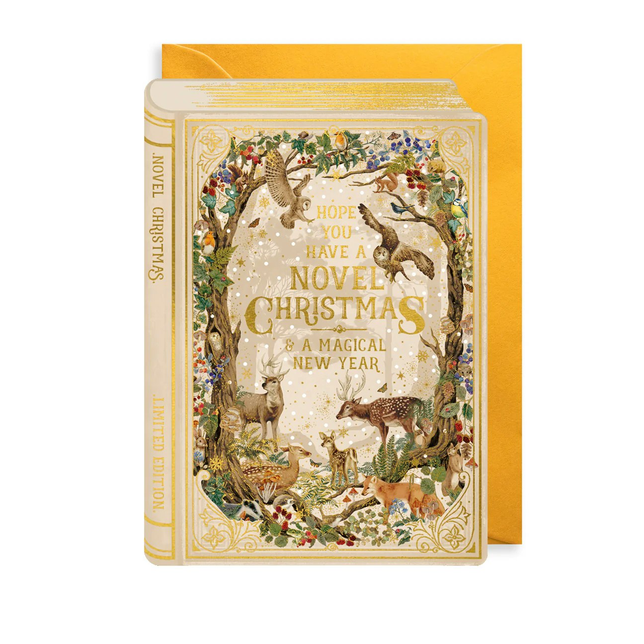 Dubbelt julkort med kuvert -  Novel Christmas (Fraktfritt)