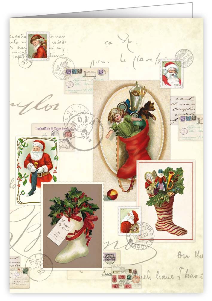 **Julkort med kuvert - Nostalgisk jul - (Fraktfritt)