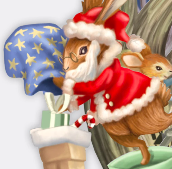 Magiska julkort - Smådjurens jul (Fraktfritt)