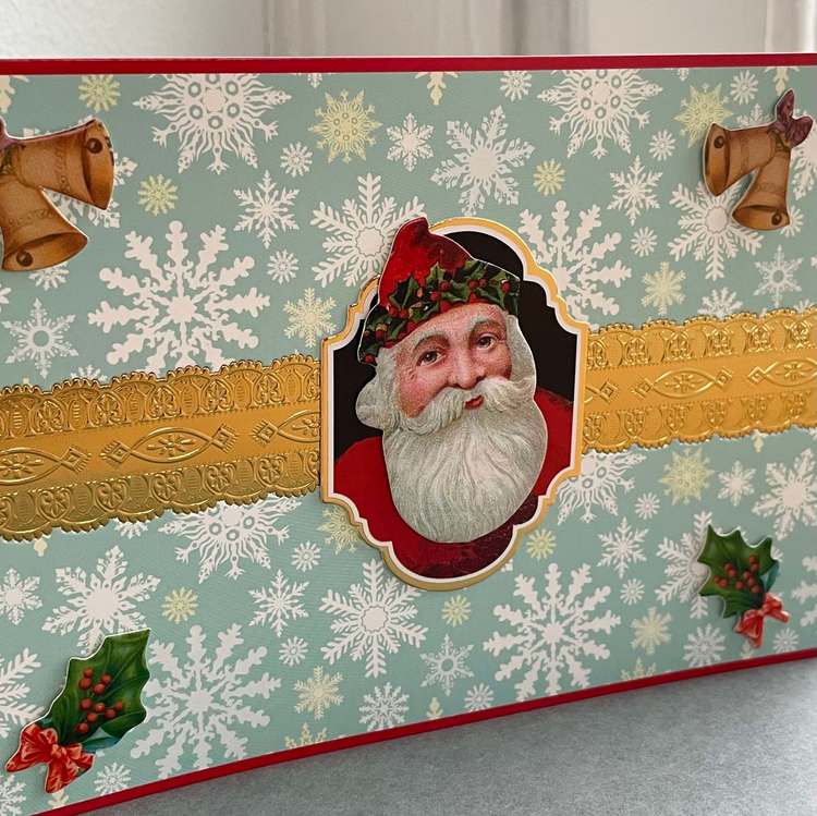 Lyxigt julkort med kuvert - Tomten (Fraktfritt)