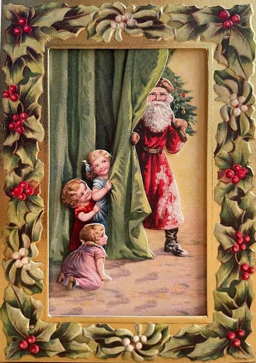 Lyxigt julkort med kuvert - Finns det några snälla barn här (Fraktfritt) -  Mr Humblebees magiska leksaksaffär