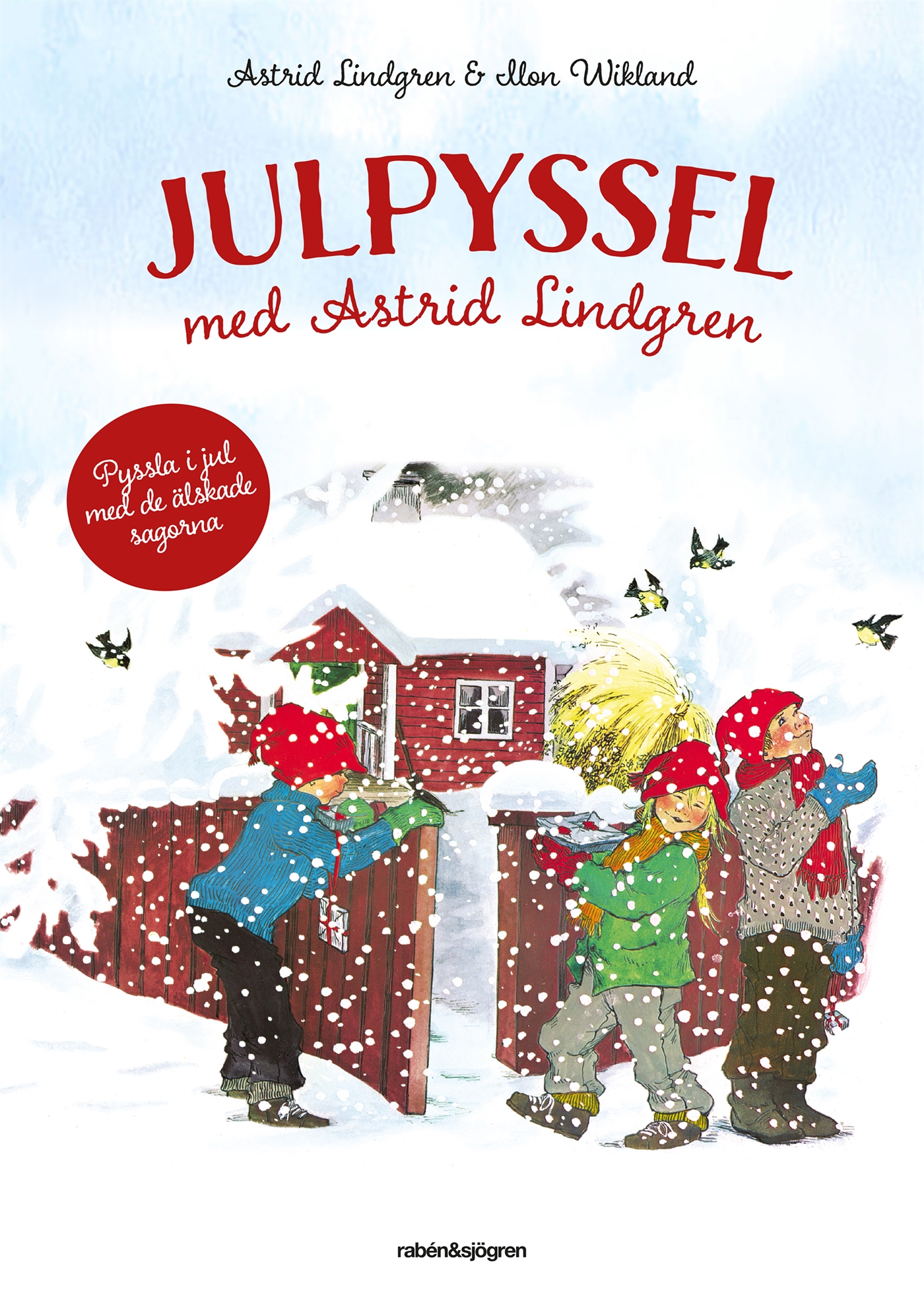 Julpyssel med Astrid Lindgren - Pysselbok med klistermärken