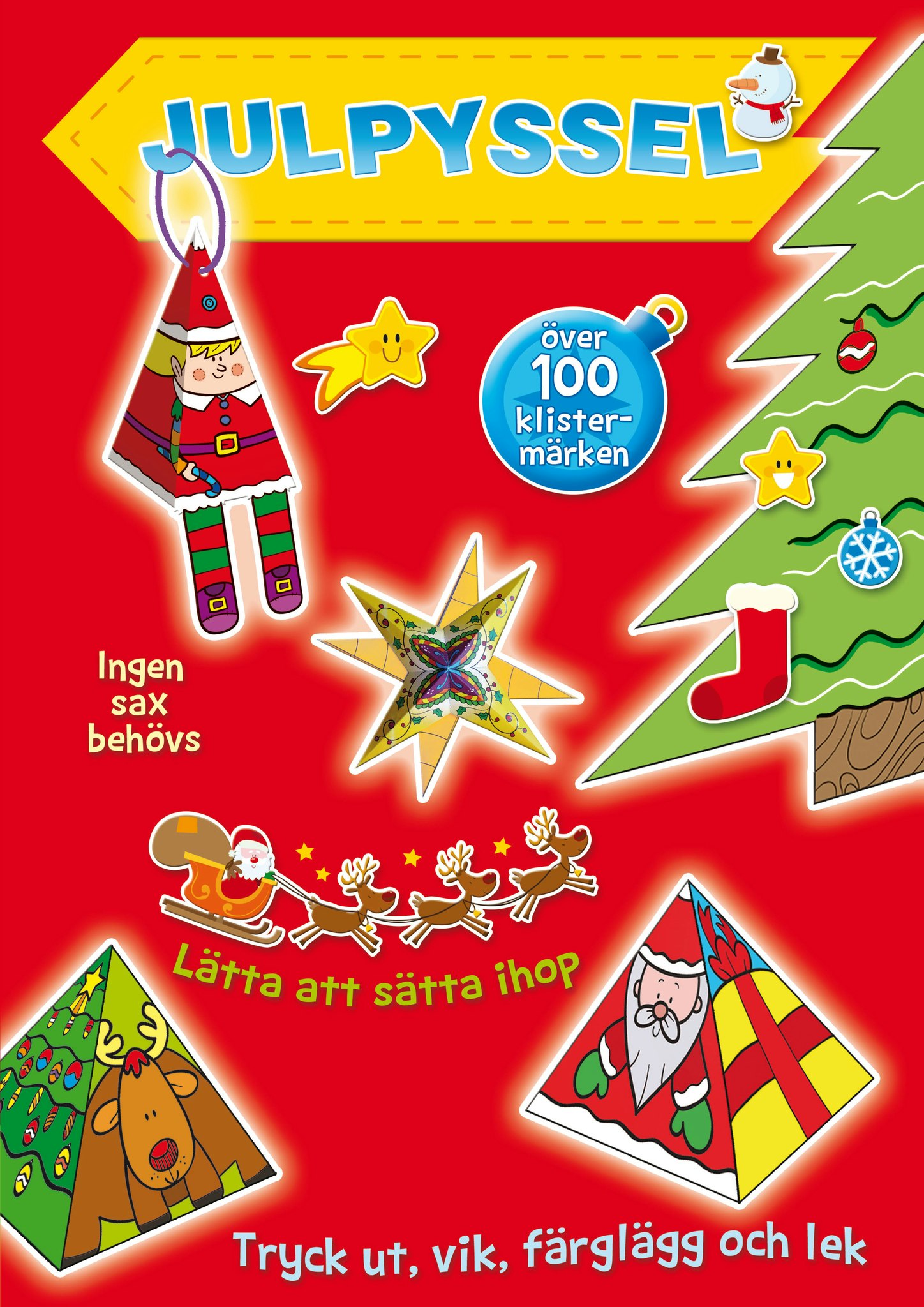 Julpyssel - Över 100 klistermärken