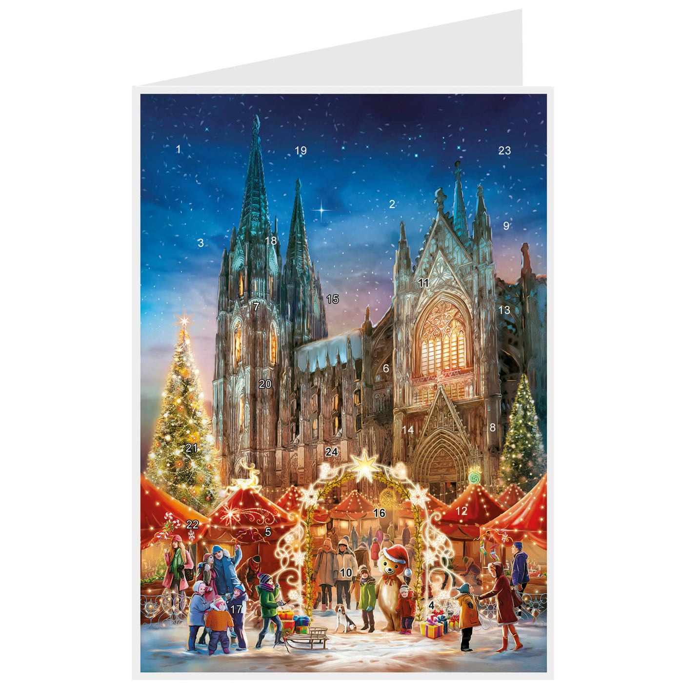 Liten Adventskalender - Katedralen och julmarknaden (Fraktfritt)