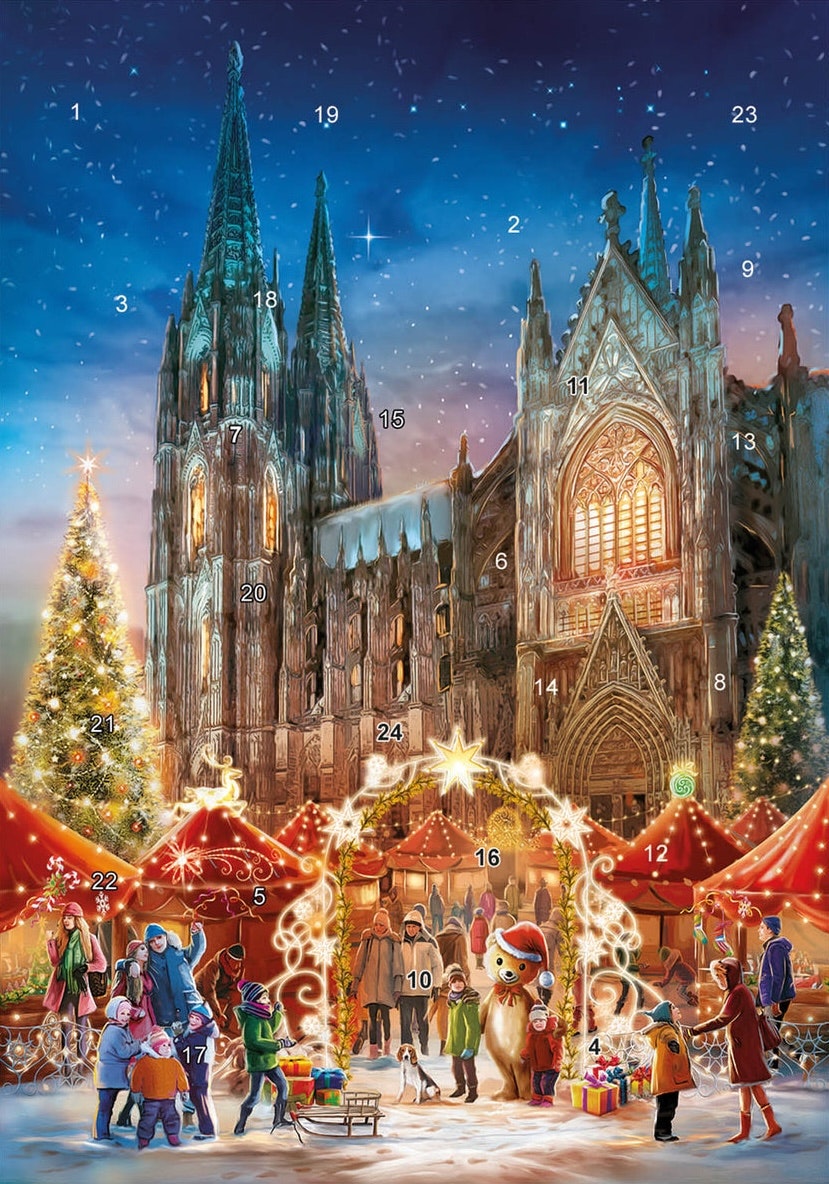 Liten Adventskalender - Katedralen och julmarknaden (Fraktfritt)
