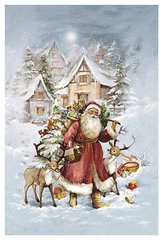 Små Adventskalendrar som julkort- Tomtemotiv med glitter - Många olika att välja bland (Fraktfritt)