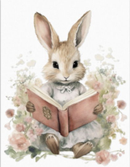 Bokmärke - Kaninen som älskar böcker (Fraktfritt)