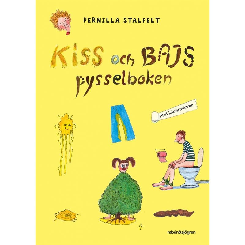Pysselbok - Kiss och bajs - Med klistermärken