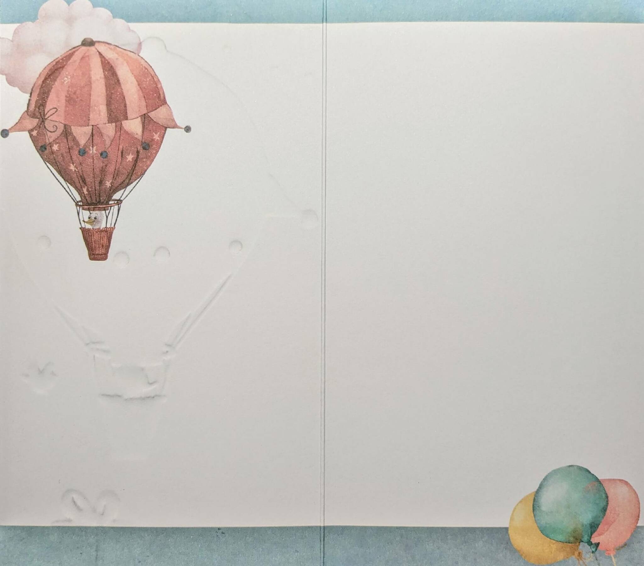 Kort med kuvert - Luftballongsgrattis (Fraktfritt)