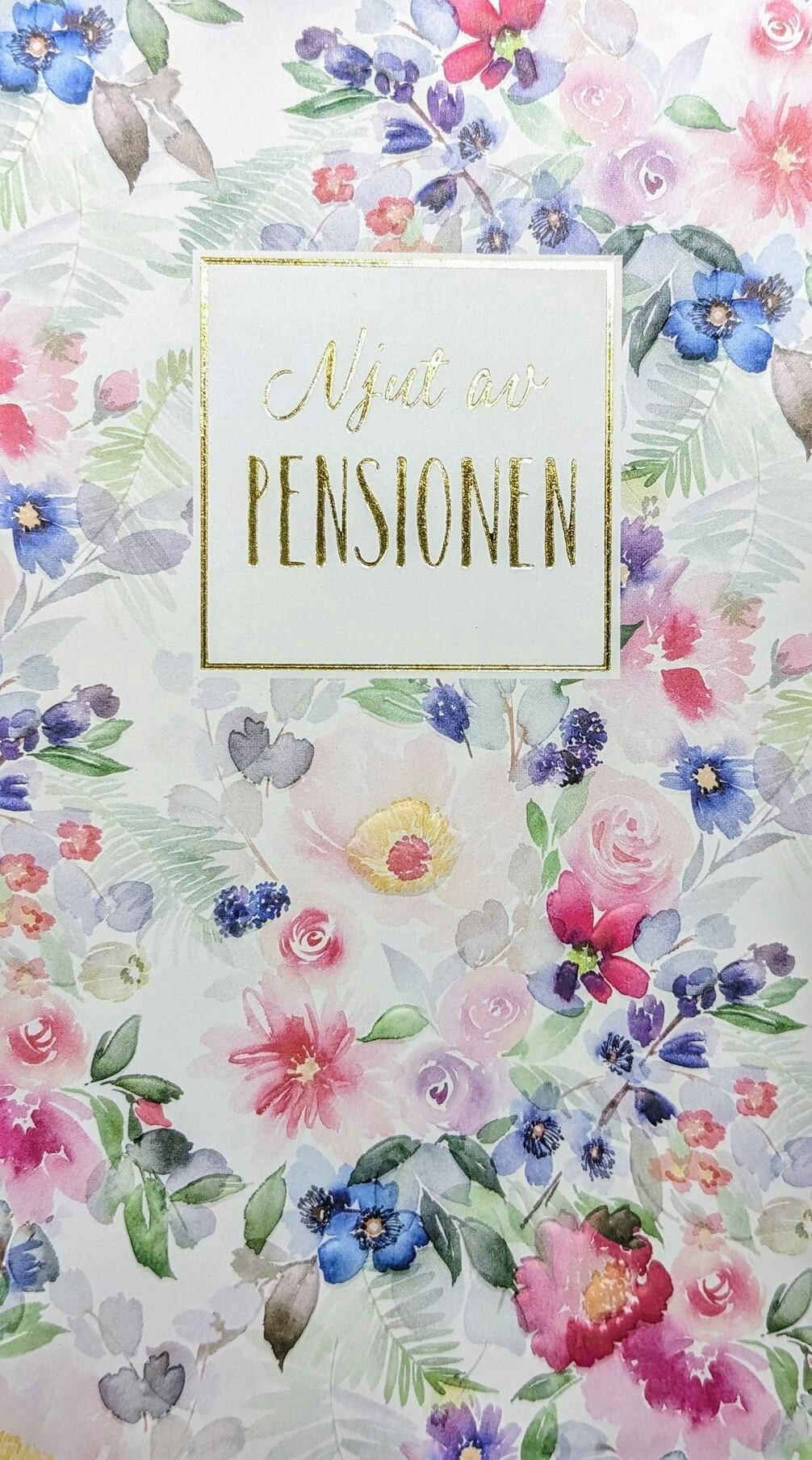Kort med kuvert - Njut av pensionen (Fraktfritt)