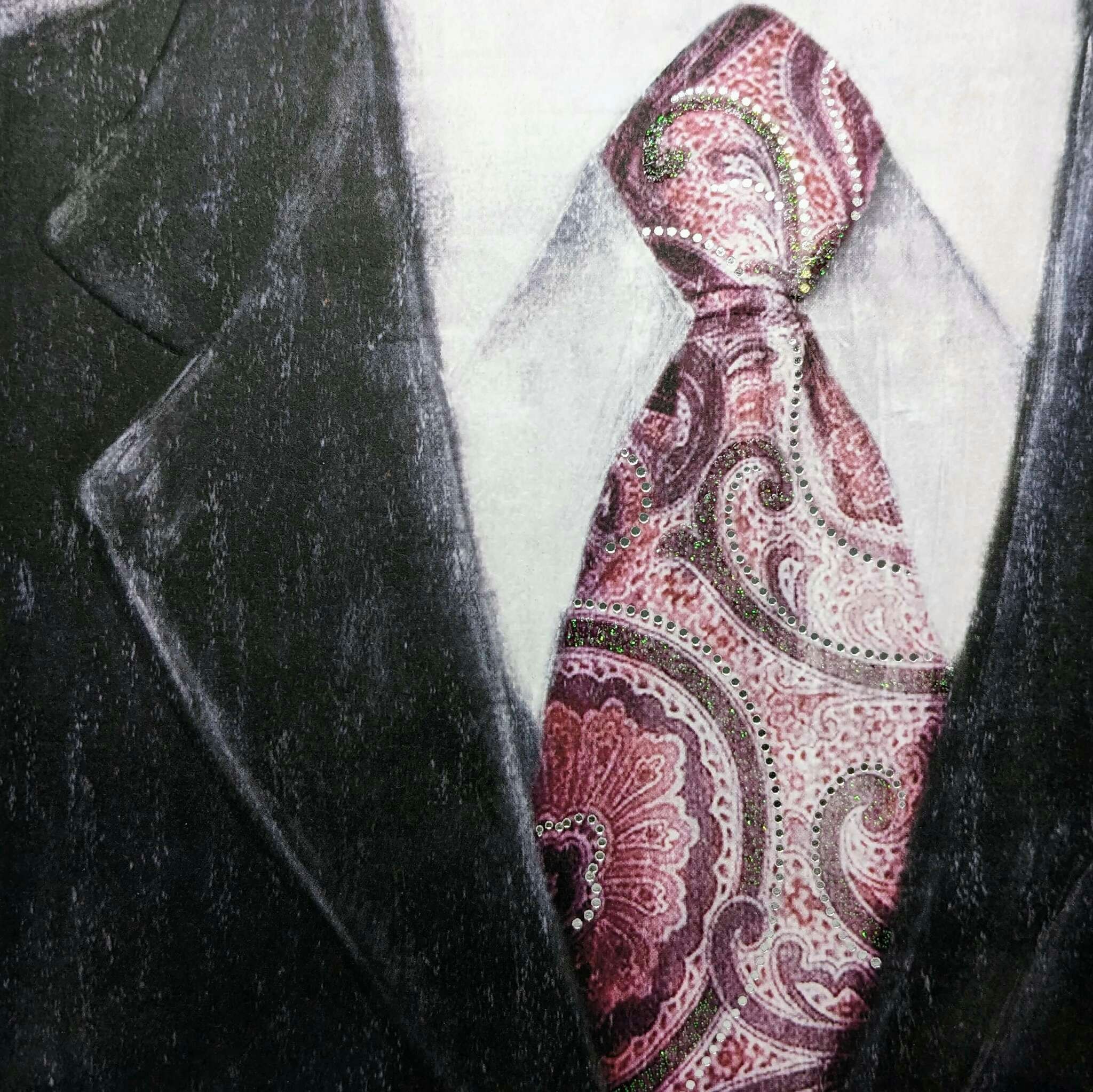 Kort med kuvert - Stilig i slips (Fraktfritt)