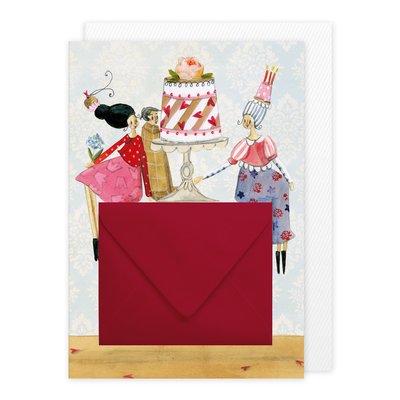 Kort med kuvert - Tårta på kuvertet (Fraktfritt)