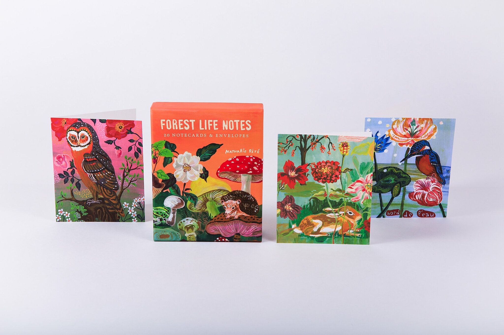 Förpackning med flera kort med kuvert - Ett liv i skogen