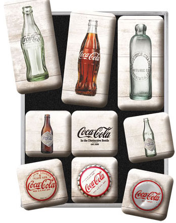 Magnet, 9 stycken -  Coca Cola