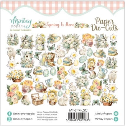 Vackert papperspyssel - Spring is here (60 delar)