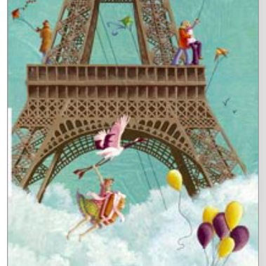 Bokmärke - Eiffeltornet (Fraktfritt)