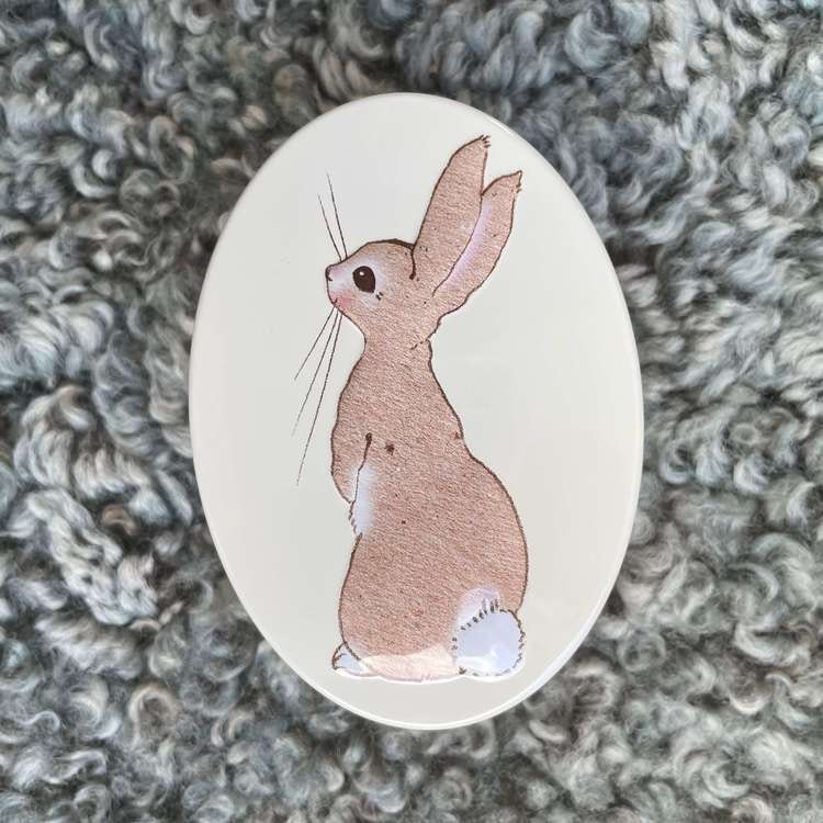Påskäggsburkar (plåt) - Belle & Boo -10,5 cm (4 olika motiv att välja bland)