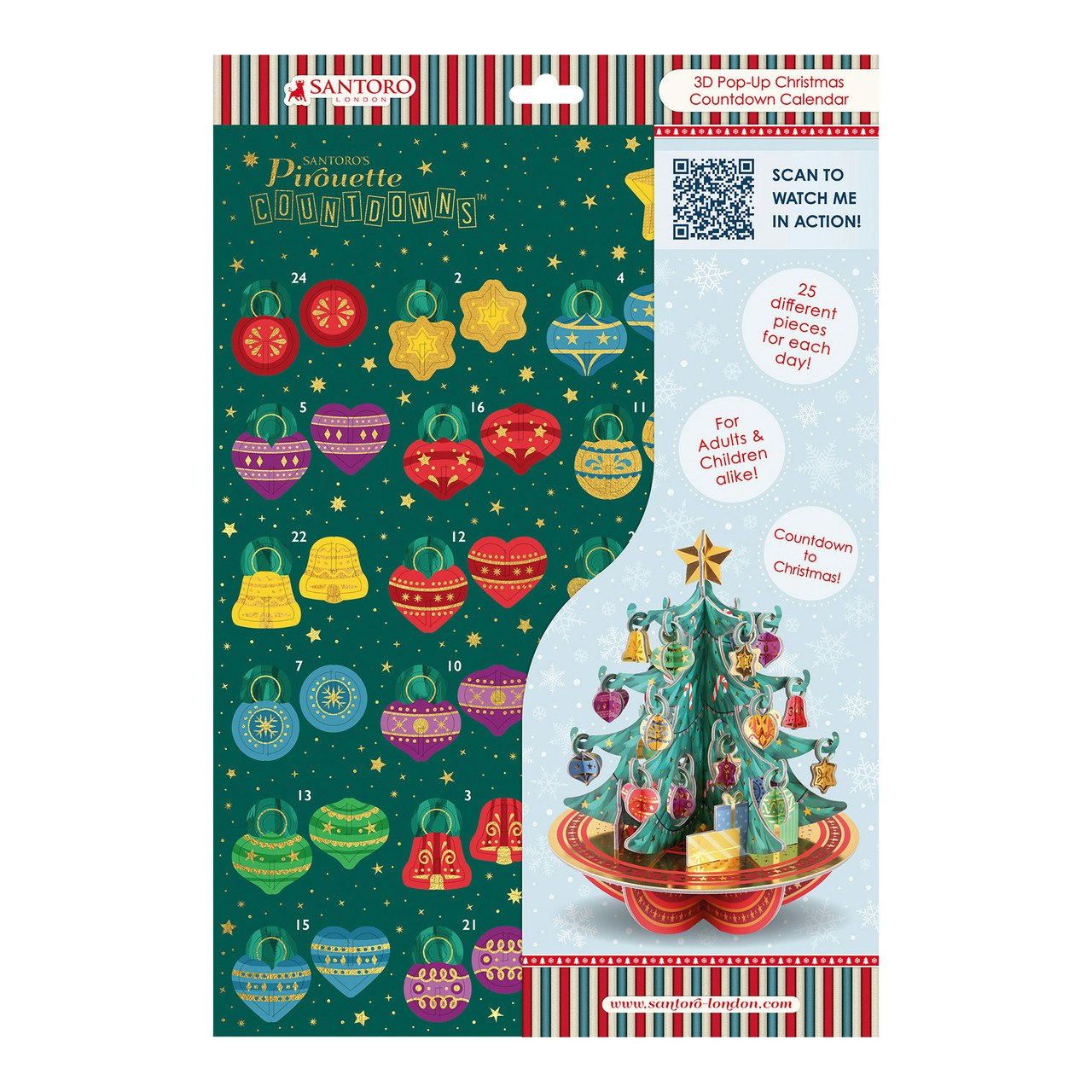 Adventskalender - Tryck ut och bygg ihop - Julgranen