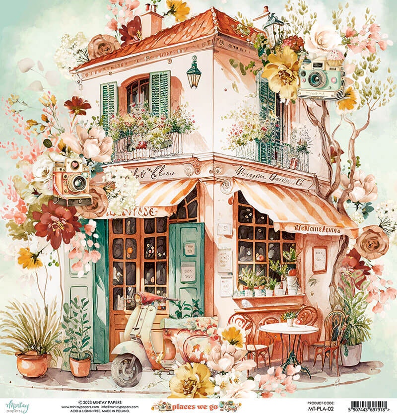 Vackra pysselpapper - Places we go