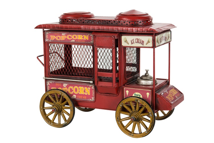 Sparbössa - Röd popcornvagn