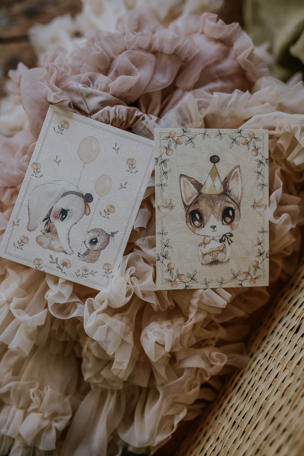 Förpackning med flera kort med kuvert - Ellie & Meow (Fraktfritt)