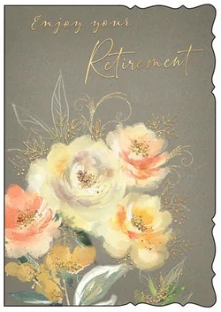 Dubbelt kort med kuvert - Enjoy your retirement (Fraktfritt)