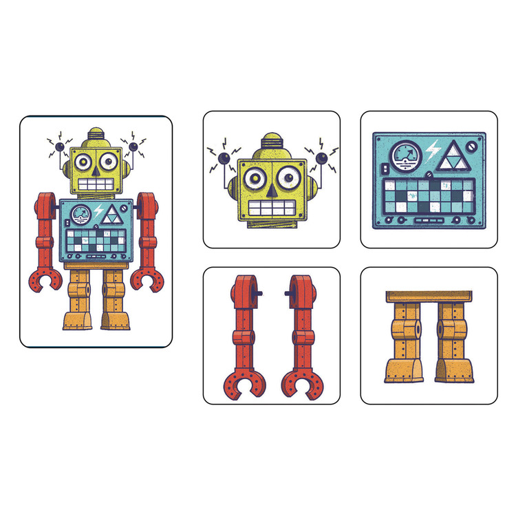 Mémo Robots - Samarbetsspel från Djeco