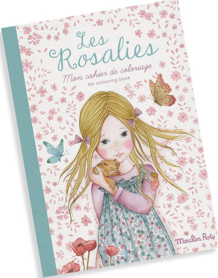 Målarbok -  'Les Rosalies' från Moulin Roty