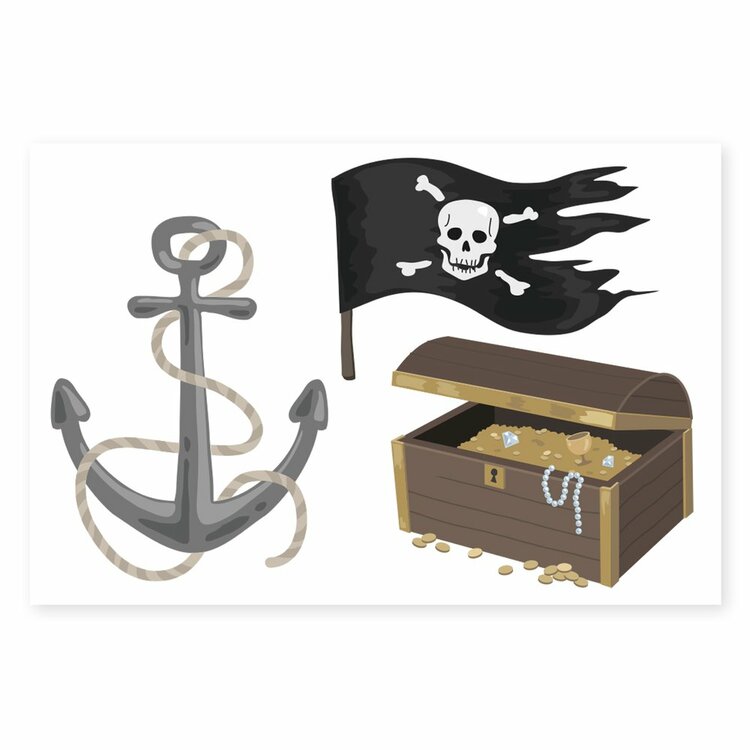 Tatueringar - Sjörövare och Pirater (Fraktfritt)