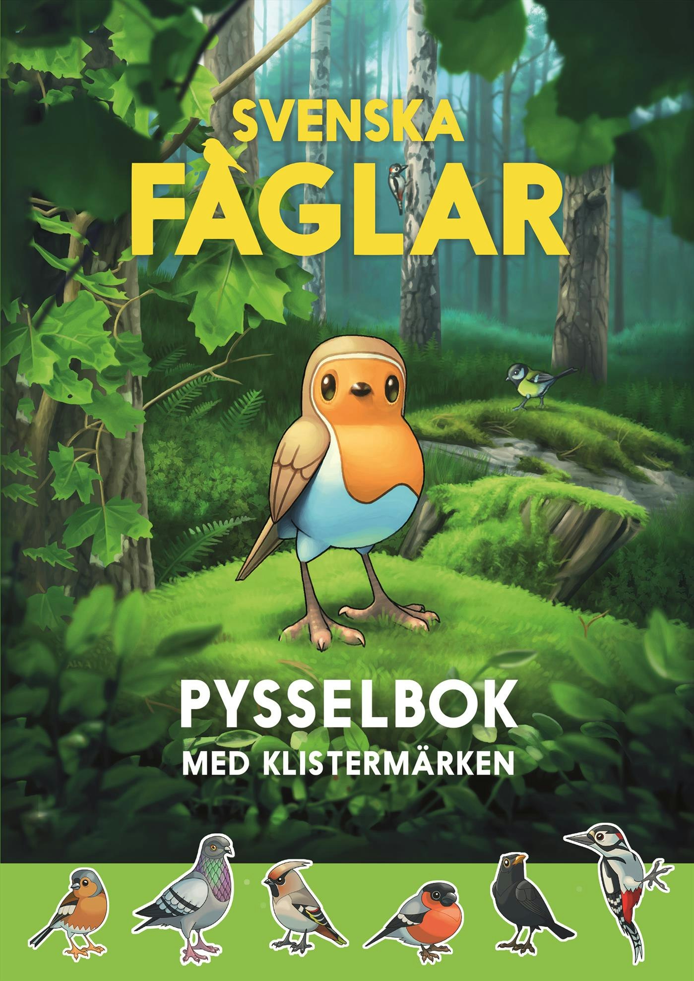 Svenska fåglar - Pysselbok med klistermärken