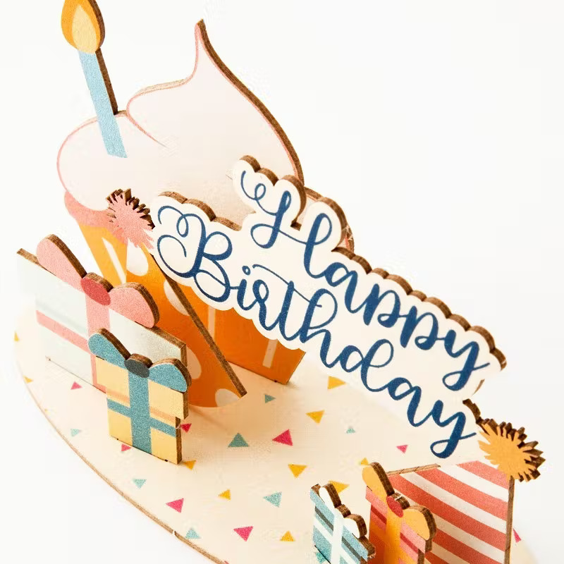 Montera ihop ditt gratulationskort - Happy Birthday (Fraktfritt)