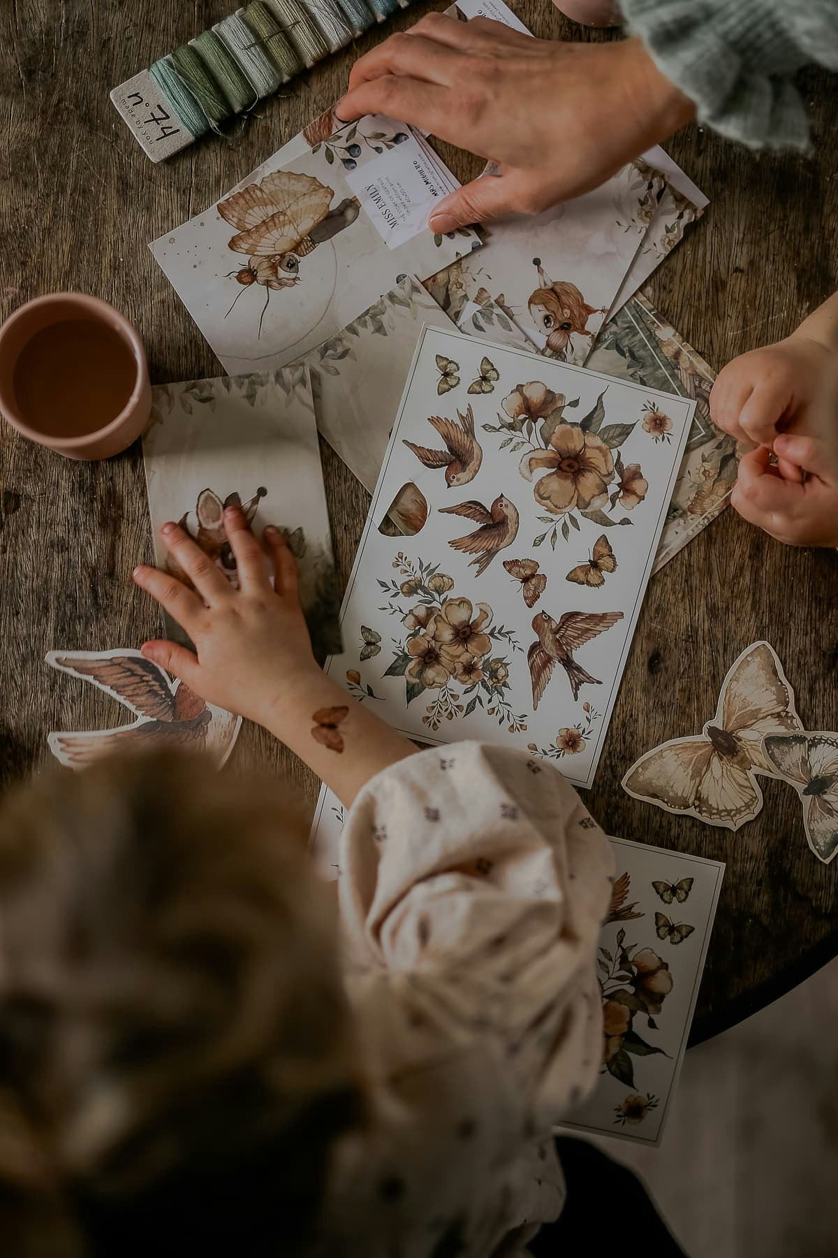 Tatueringar - Blommor och Flygande vänner - Mrs Mighetto (Fraktfritt)